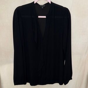 Express Women's Elegant Black Blouse